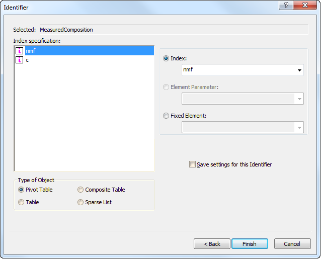 Selecting a data page type