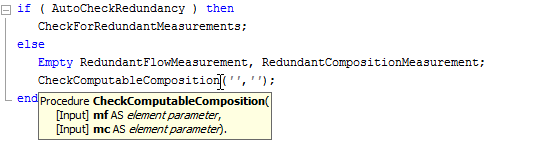 Prototype info of a procedure